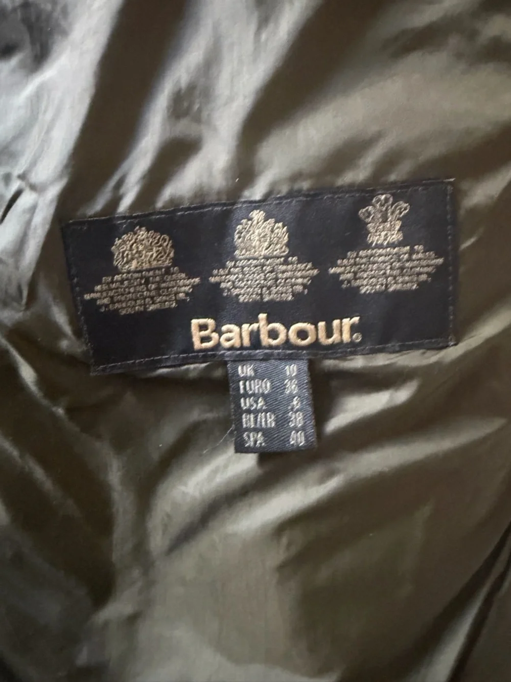 Barbour Quilted Jacket in Olive